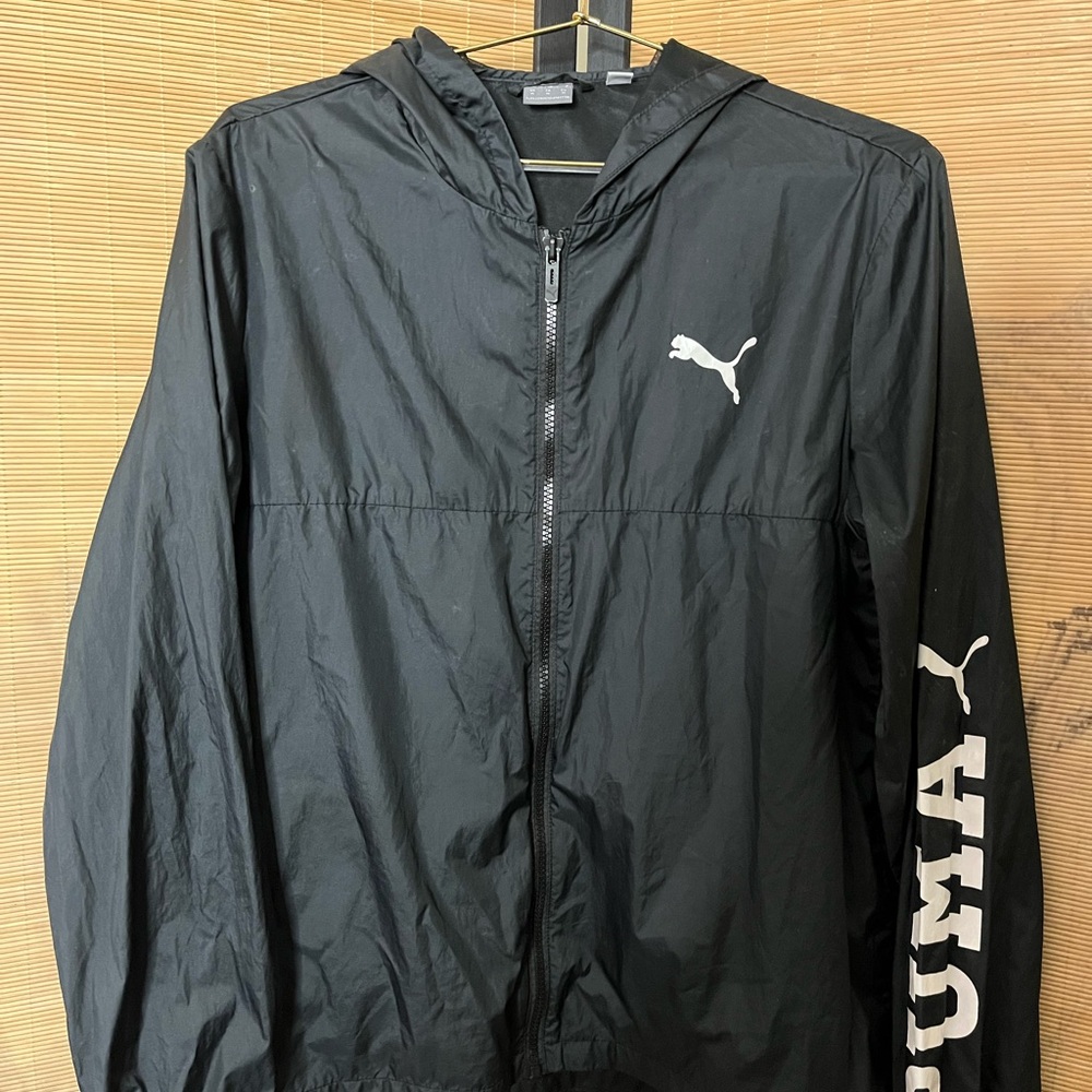 Puma Black Windbreaker Jacket for Men\Women